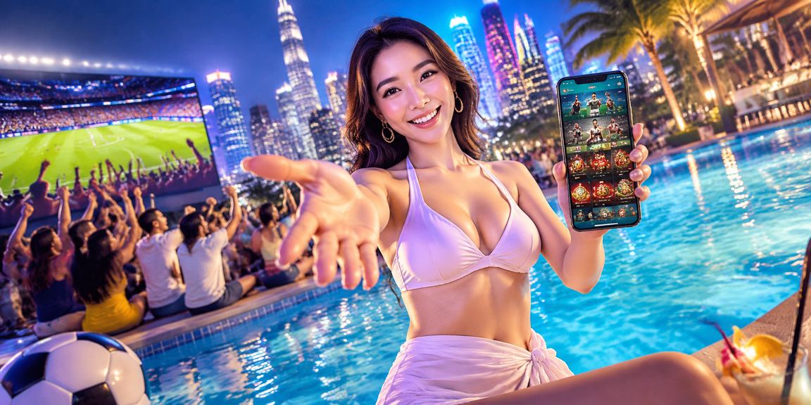 Người dùng tại TP. Hồ Chí Minh sử dụng ứng dụng casino với giao diện đèn neon buổi tối
